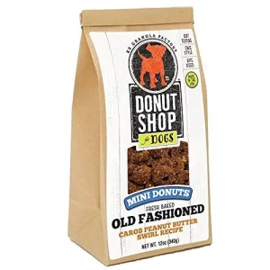 K9 Granola Mini Donuts Carob PB Swirl Baked Dog Treats - 12oz