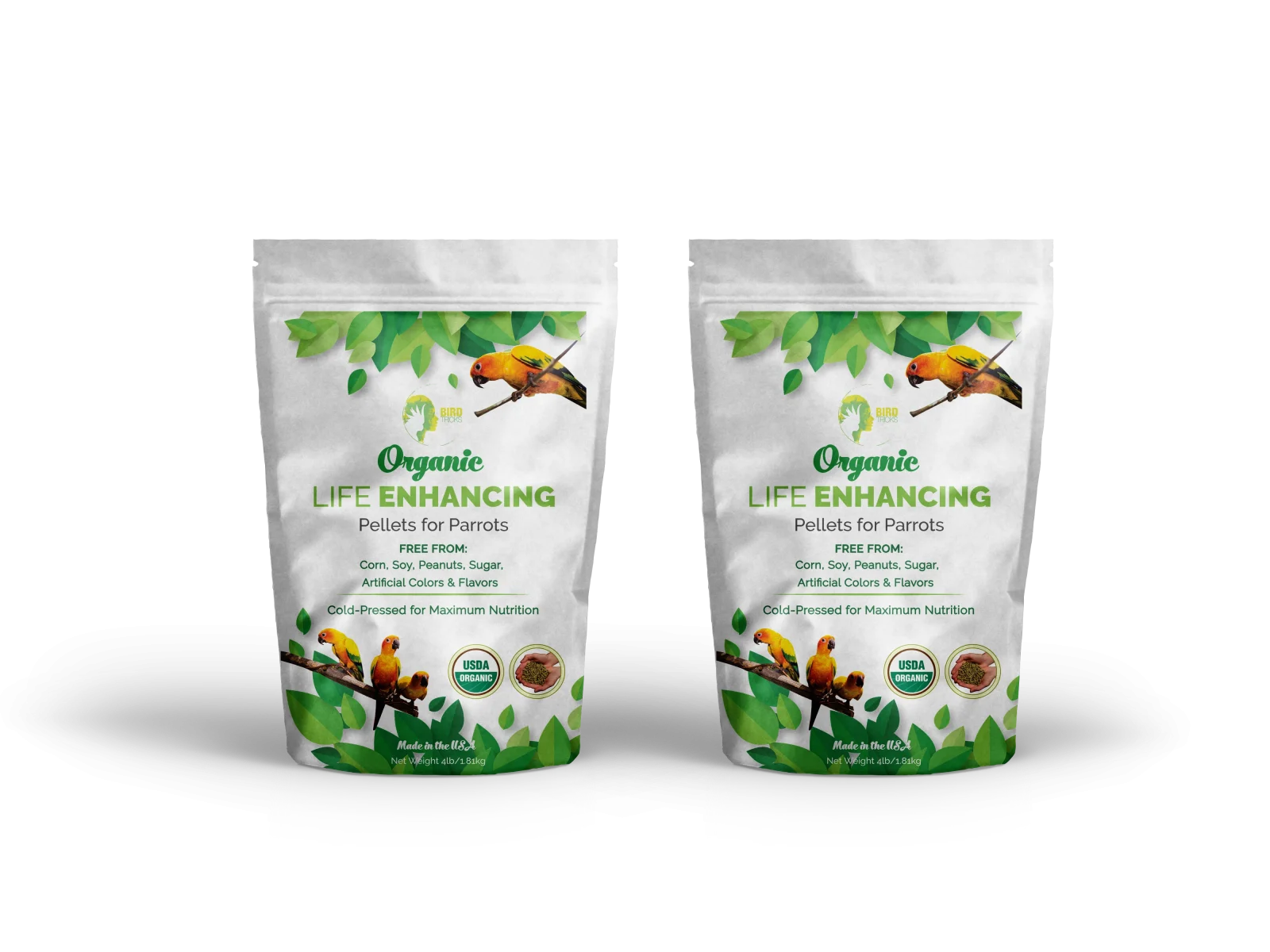 Organic Parrot Pellets (8lbs)