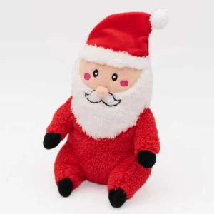 ZippyPaws Holiday Cheeky Chumz Santa Plush Dog Toy
