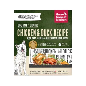 Honest Kitchen Gourmet Grain Chicken Duck Dehydrated Dog Food - 4 lb Box
