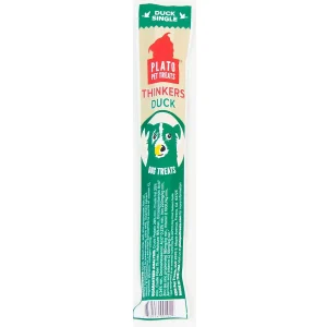 Plato Pet Treats Thinkers Duck Natural Dog Chews - individually wrapped