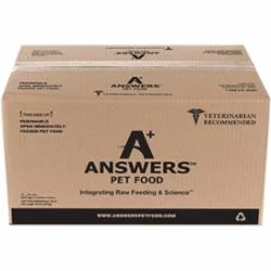 Answers Frozen Dog Food Detailed Patties Chicken - 20 lbs Bulk - Case of 40