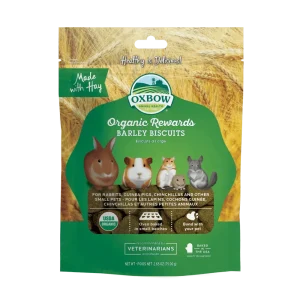 Oxbow Bene Terra Organic Barley Biscuit Small Animal Hay - 2.65 oz Bag