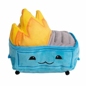 SnugArooz Dumpster Fire Plush Dog Toy 6.5 in