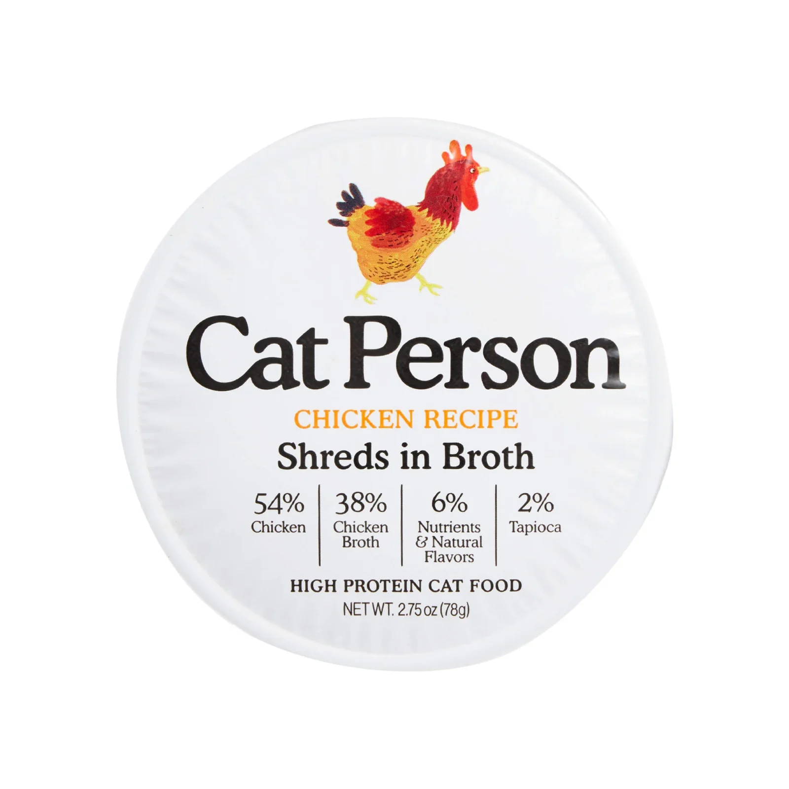 Cat Person Grain Free Shreds Wet Cat Food 2.75 oz Case of 24