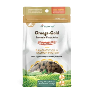 NaturVet Scoopables Omega-Gold Essential Fatty Acids for Cats and Dogs 11 oz