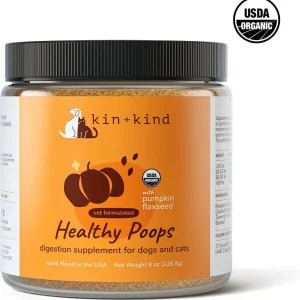 KIN + KIND Raw Superfood Supplements Healthy Poops Cat and Dog - 8 oz Jar