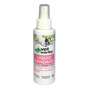 Vet Worthy First Aid Liquid Bandage For Dogs - 4 oz Bottle