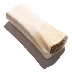 Jack & Pup 5" - 6" White Bone Filled with Bacon & Cheese Dog Natural Chews - 10 pc Bag - Case of 1