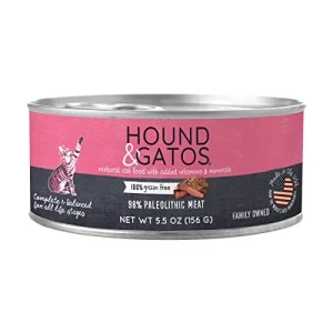 Hound and Gatos Grain-Free Original Paleo Pate Canned Cat Food - 5.5 Oz - Case of 24