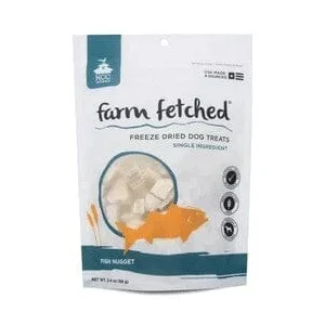 KCC Naturals Farms Fish Nugget 2.4 oz Dog Freeze-Dried Treat Bag Freeze-Dried Dog Treats - 1 Bag