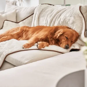 PupProtector™ Summer Short Fur Waterproof Throw Blanket - Polar White
