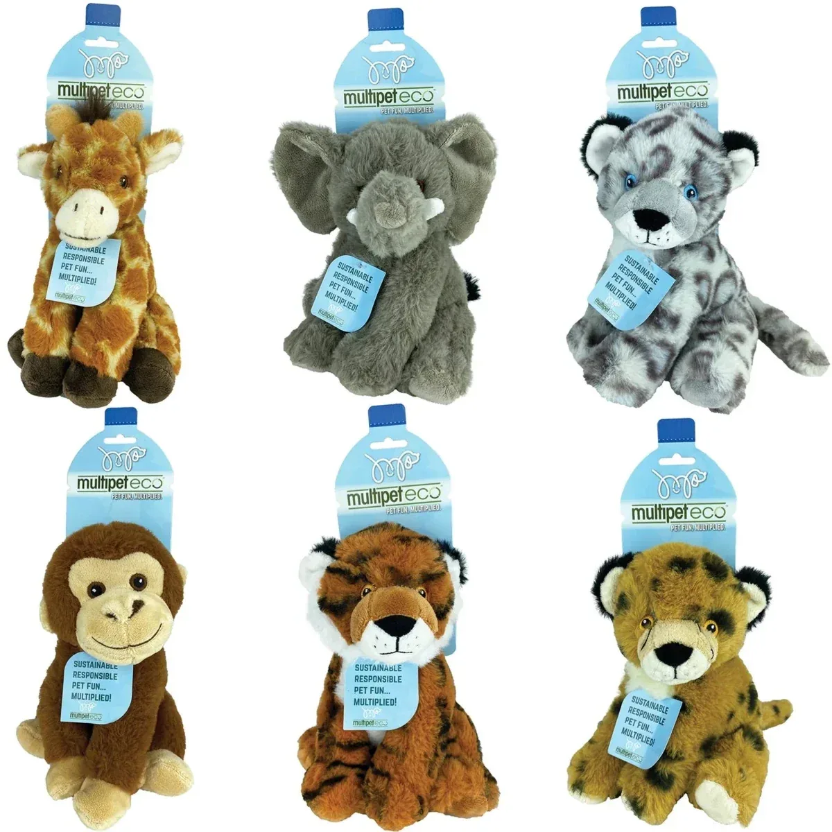 Multipet Eco Safari Animal Assorted, 8 in - Image 2