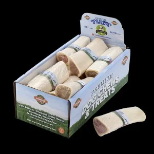 Lennox White Beef Bone Filled with Peanut Butter Natural Dog Chews