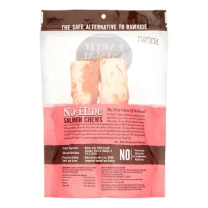 Earth Animal Dog Chews NO HIDE Salmon - 7 Inches - 2 Pack