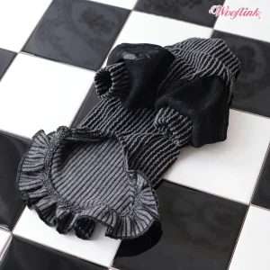 Wooflink Puff Sleeves Turtleneck - Black