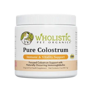 Wholistic Pet Organics Pure Colostrum Immune Supplement for Dogs & Cats