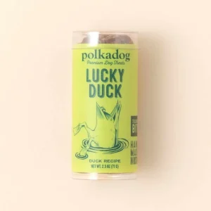 Polkadog Lucky Duck Dehydrated Duck Liver Training Dog Treats - Grain-Free, 2-Ingredient (2.5 oz)
