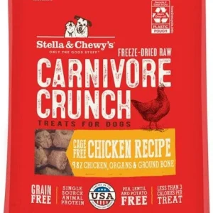 Stella & Chewy's Carnivore Crunchy Chicken Freeze Dried Dog Treats - 3.25 Oz