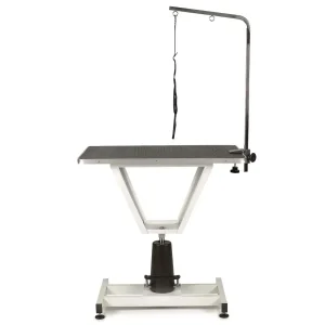 ME Value Lift Hydraulic Table White