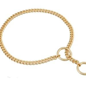 Slip Curve Show Chain Dog Collar (12 in x 1.2 mm)