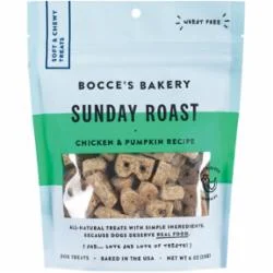 Bocce's Bakery Sunday Roast Soft and Chewy Dog Treats - 6 Oz