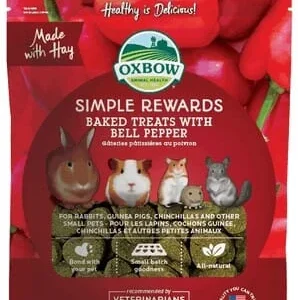 Oxbow Simple Rewards Baked Treats with Bell Pepper - 2 oz Bag
