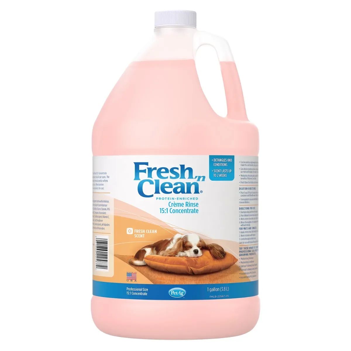 Fresh 'n Clean 15:1 Dog Grooming Creme Rinse Gallon
