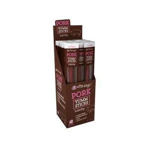Etta Says Dog Jerky Treats Yummy Sticks Pork - 24 Count - Case of 24