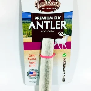 Tasman's Natural Pet Elk Antler Small Dog Natural Chews - Double Split