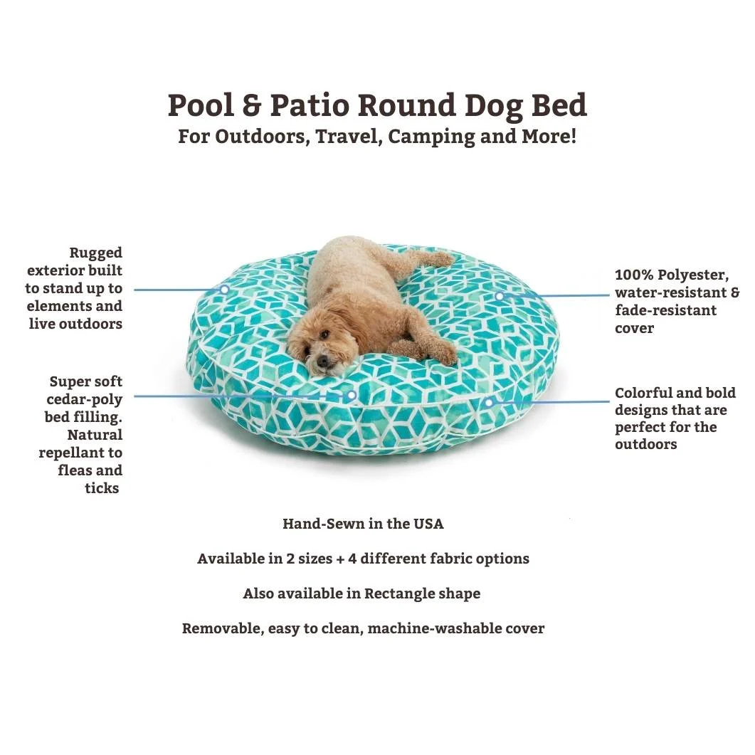 Pool & Patio Round Dog Bed - Image 2