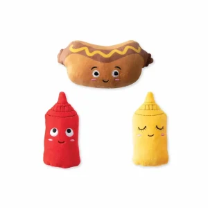 Wagsdale Let's Be Frank Small Dog Toy Set, 3-Count