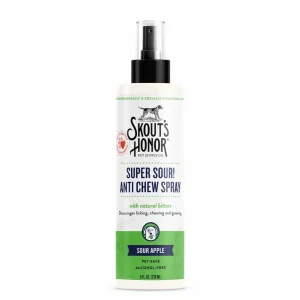 Skout's Honor Cat and Dog Super Sour Anti Chew Spray Training Repellent - 8 oz Bottle