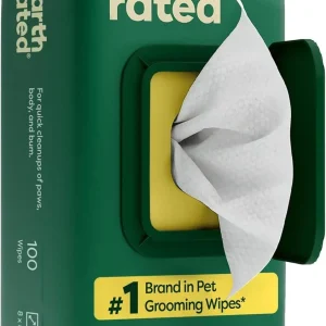 Earth Rated Dog Grooming Wipes Un-Scented - 100 Count