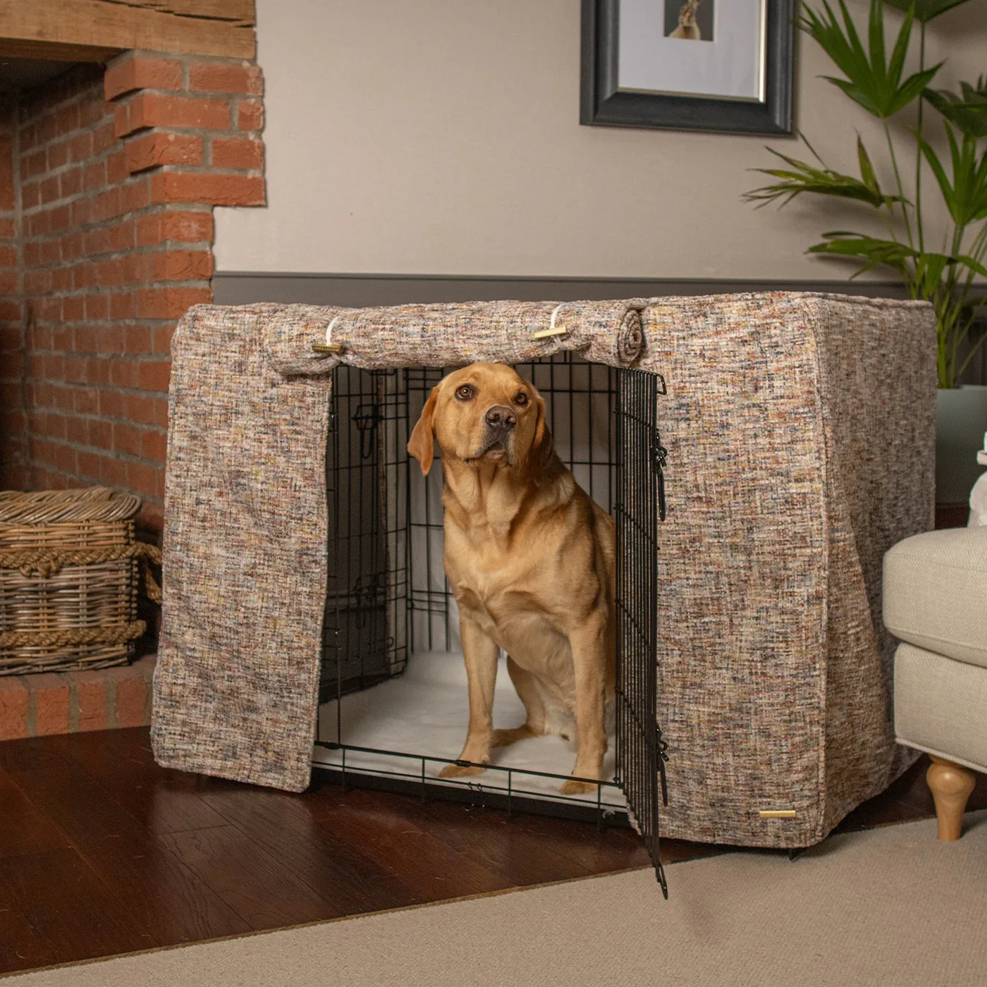 Dog Crate Cover In Opal Minerals by Lords & Labradors - Image 2