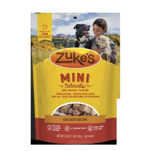 Zuke's Mini Naturals Chicken Soft and Chewy Dog Treats - 1 lb Bag