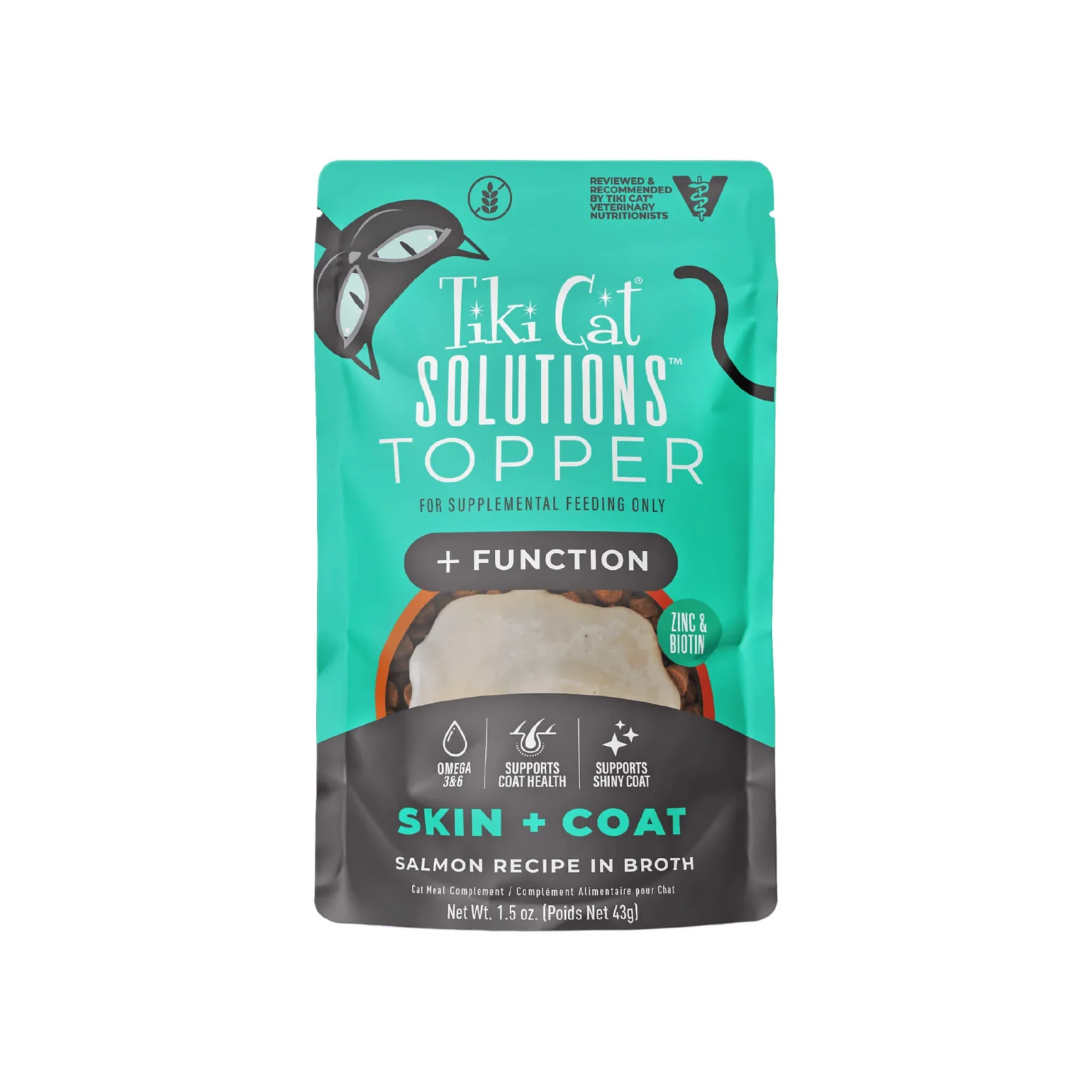 Tiki Cat Solutions Mousse Skin & Coat Support Cat Food Topper - Image 2