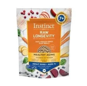 Longevity Healthy Aging Alaskan Pollock Bites Adult 7+ 100% Freeze-Dried Raw Dog Food