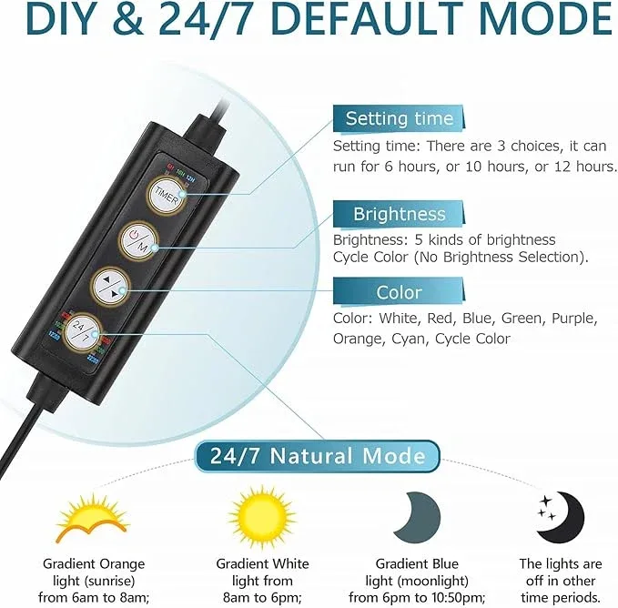 Hygger LED Light - Clip On 24/7 - HG990 - Image 2