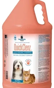 Professional Pet Products QuickClenz Dog and Cat Shampoo, 1 Gallon