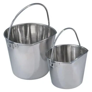 ProSelect Stainless Steel Flat Sided Pail - 1 qt to 9 qt