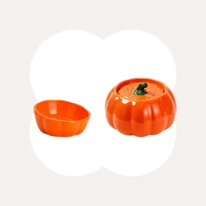 Pumpkin Patch Cat Bowl & Fountain Set