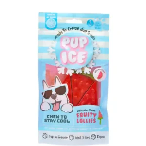 Pup Ice Watermelon Flavoured Fruity Lollies Dog Treat