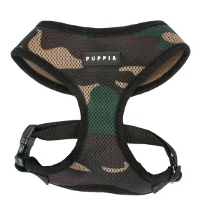 Puppia Soft Harness Camo Medium