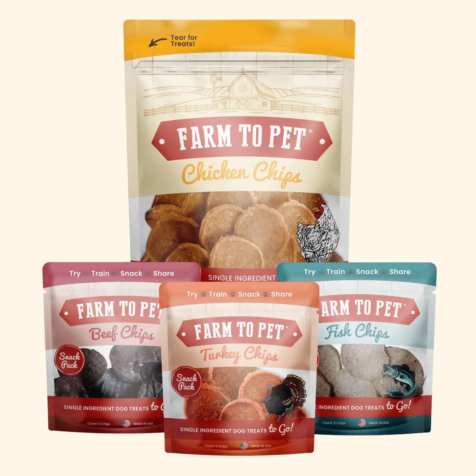 Puppy Packs 'n Snacks Dog Treat Starter Pack