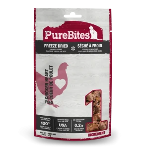 PureBites Freeze-Dried Cat Treats Chicken Heart 1.09 oz
