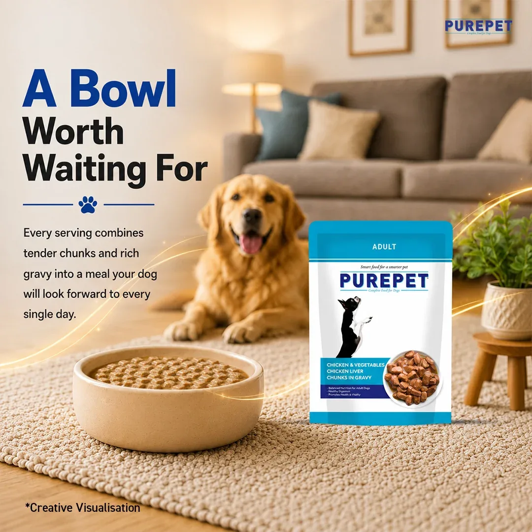 Purepet Chicken & Vegetable Chunks in Gravy Adult Dog Wet Food - Image 2