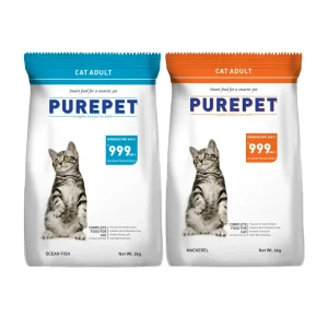 Purepet Mackerel and Ocean Fish Adult Cat Dry Food Combo