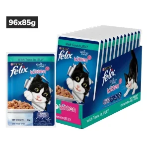 Purina Felix with Tuna in Jelly Complete and Balanced Kitten Cat Wet Food