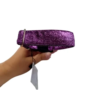 Purple Glitter Nylon Dog Collar